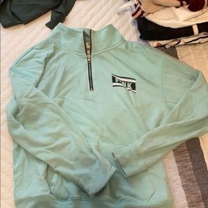 Teal quarter zip